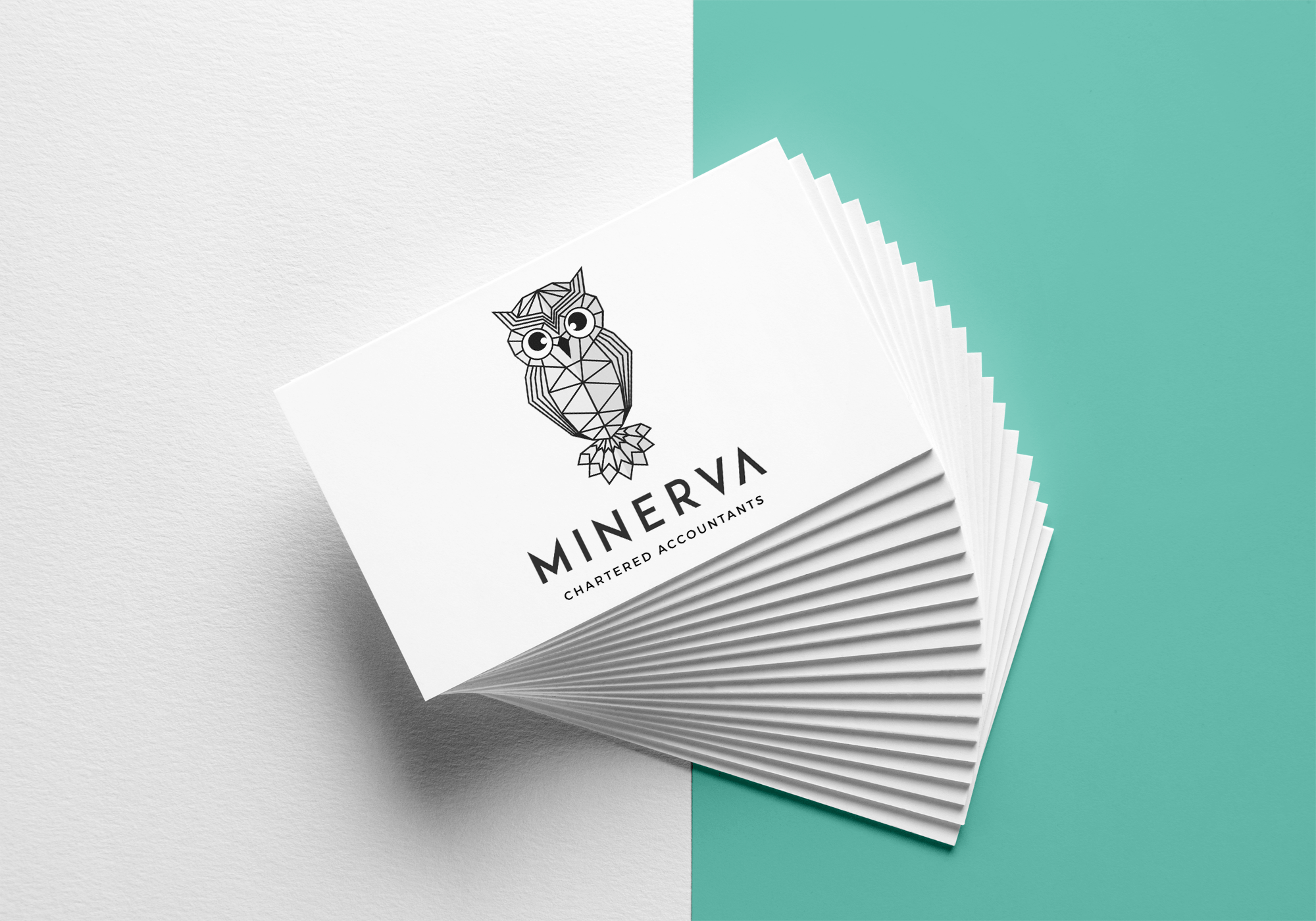 Minerva Accounting | Branding Business Cards | Bold Branding & Custom Squarespace Designs | Sofia Parker Creative Studio | www.sofia-parker.com